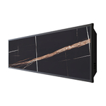 Конвектор электрический настенный STOUT SCT - 1200x300 мм (в черном корпусе с панелью BLACK STONE)