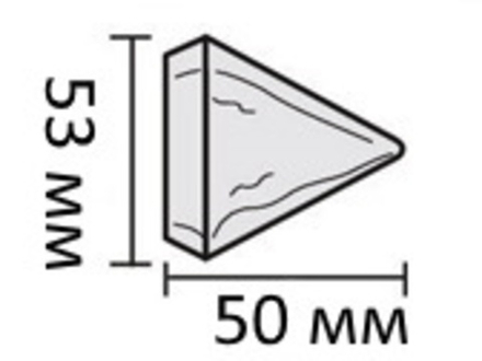 Наконечники деревянные Конус d28 мм, цвет темная вишня