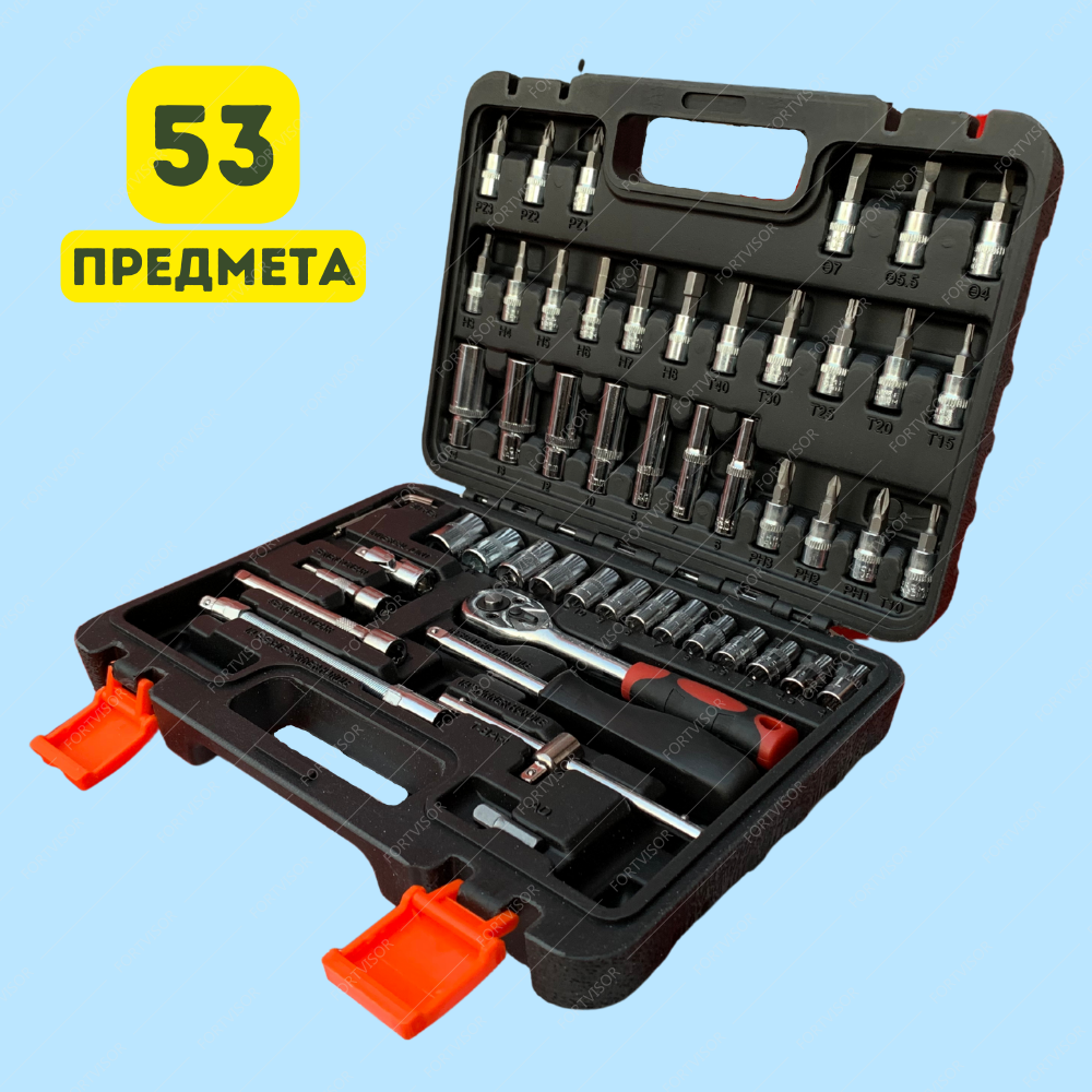 Набор инструментов HABCO 82 предмета в пластиковом кейсе, Набор ключей и головок, автомобильного инструмента