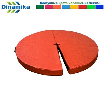 Спортивный мат круглый с отверстием D1200х200 мм винилискожа (ппу)