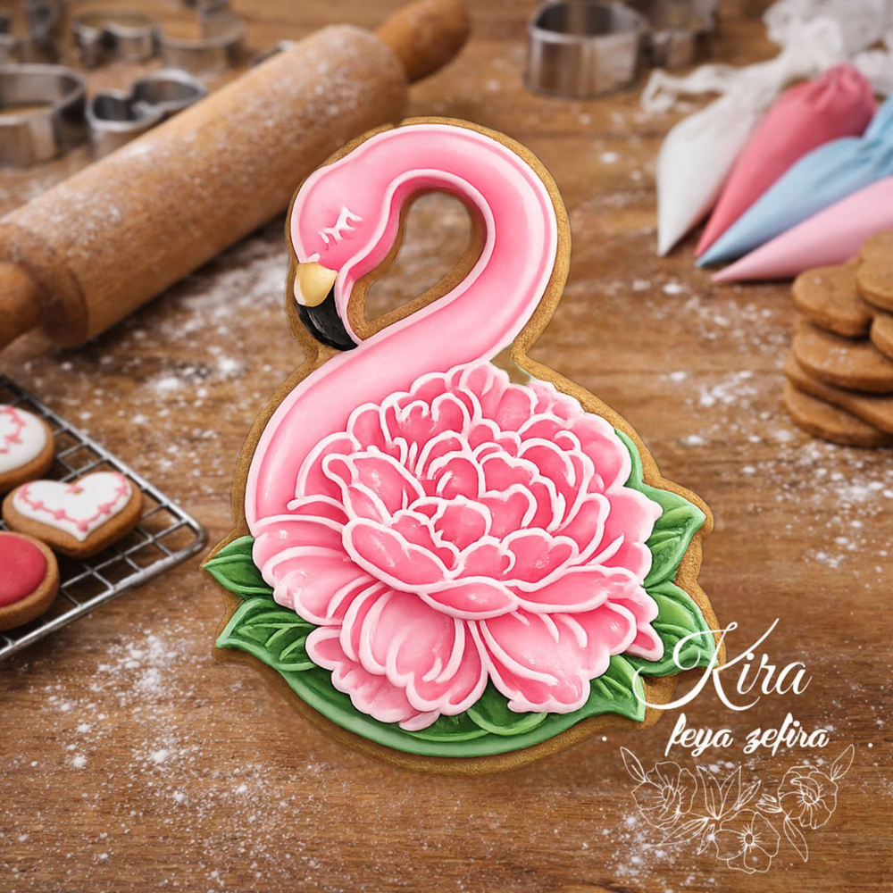 Штамп Восьмерка-Фламинго от Киры