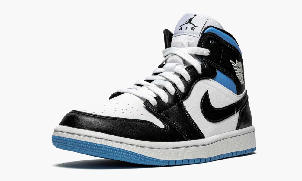 Air Jordan 1 Mid WMNS "Black / White / University Blue"