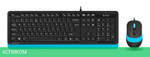 Набор периферии A4Tech Fstyler F1010 Blue черный/синий