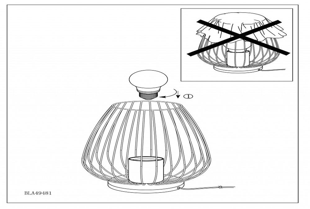 Настольная лампа декоративная Eglo Newtown 49481