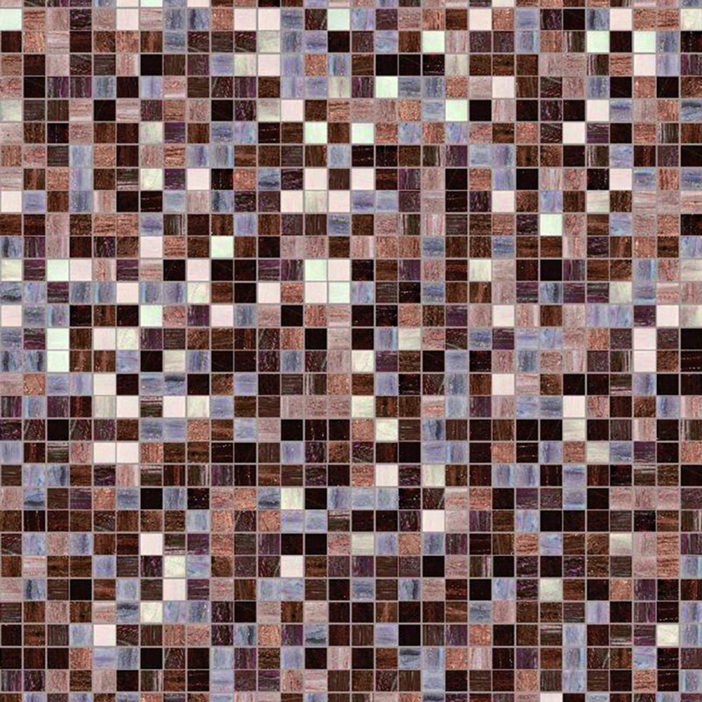 Панель ПВХ ВЕК фотопечать 3D глянец Мозаика Коричневая Фон 2700х250 мм