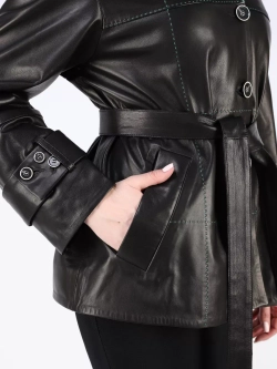 Кожаная куртка демисезонная рубашка