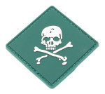 Шеврон PVC Skull Oliv 5,5 см