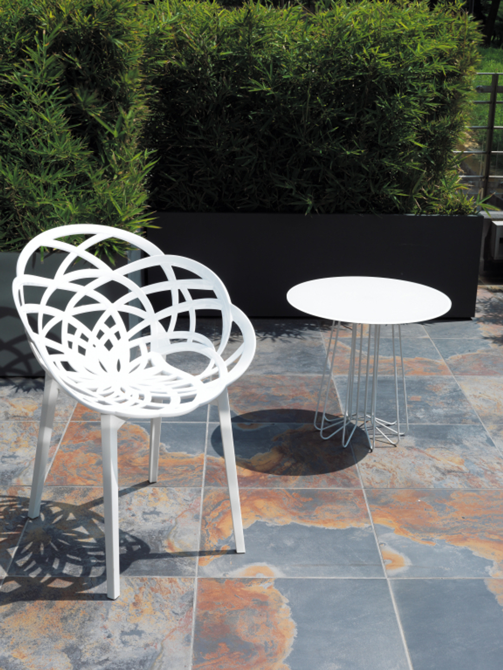 Кресло пластиковое Papatya Flora, белый матовый