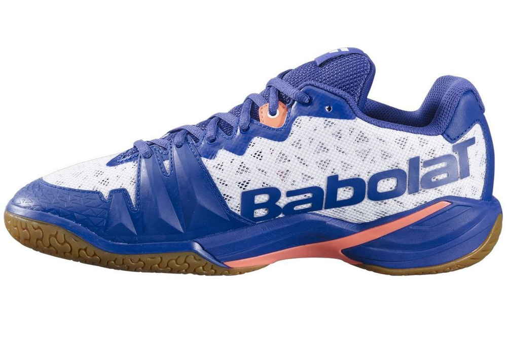 Мужские кроссовки для бадминтона/сквоша Babolat Shadow 4 - white/blue navy