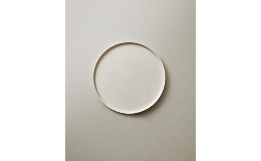 Zara Home набор столовой посуды из фарфора, цвет бежевый, 14 см