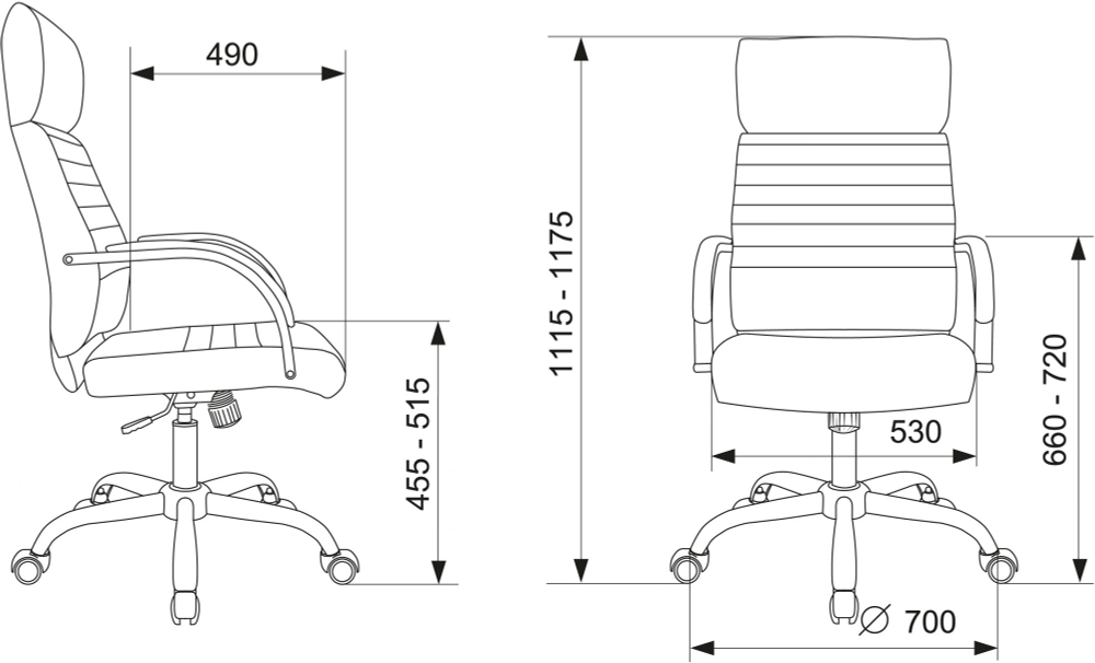 Кресло  Бюрократ T-8010SL/BLACK