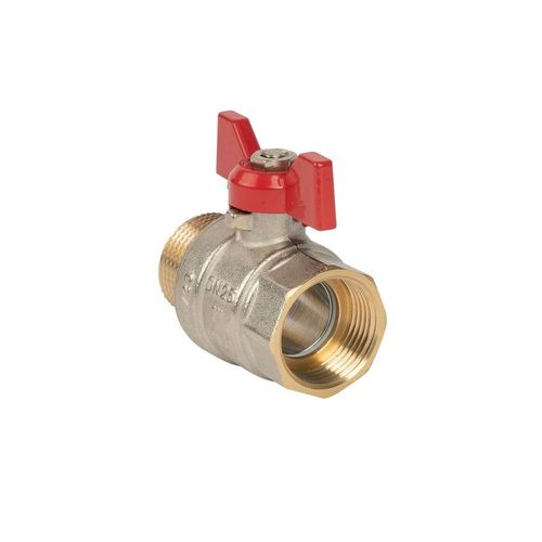 Кран шаровый НР-ВР 1" бабочка HLV