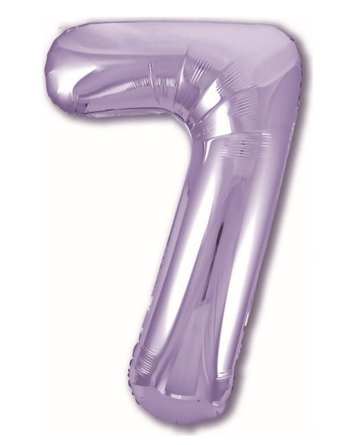 Шар цифра №7 Сиреневый
