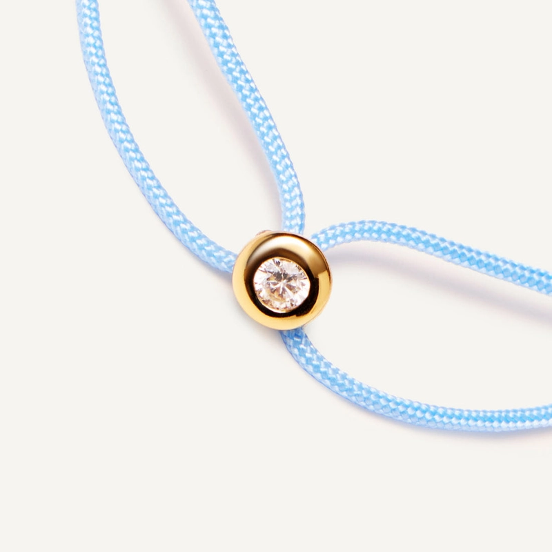 Браслет Капля на Шнурке – Синий