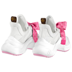 LOUIS VUITTON Archlight 1.0 Sneakers "White With Pink Monogram Ribbon" Women"s