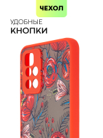 Чехол BROSCORP для Xiaomi Redmi 10 оптом (арт. XM-R10-ST-TPU-RED-PRINT)