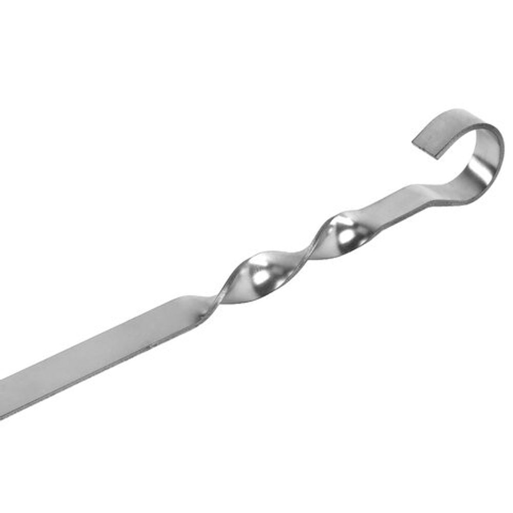 Шампур плоский, размер 550х10х1,5 мм, нержавеющая сталь, 701736