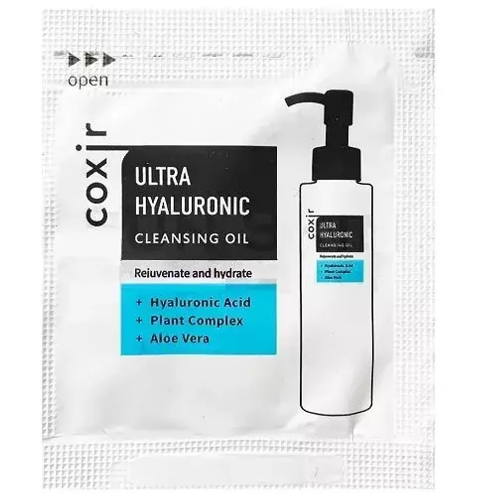 Гидрофильное масло с гиалуроновой кислотой COXIR Ultra Hyaluronic Cleansing Oil 2мл