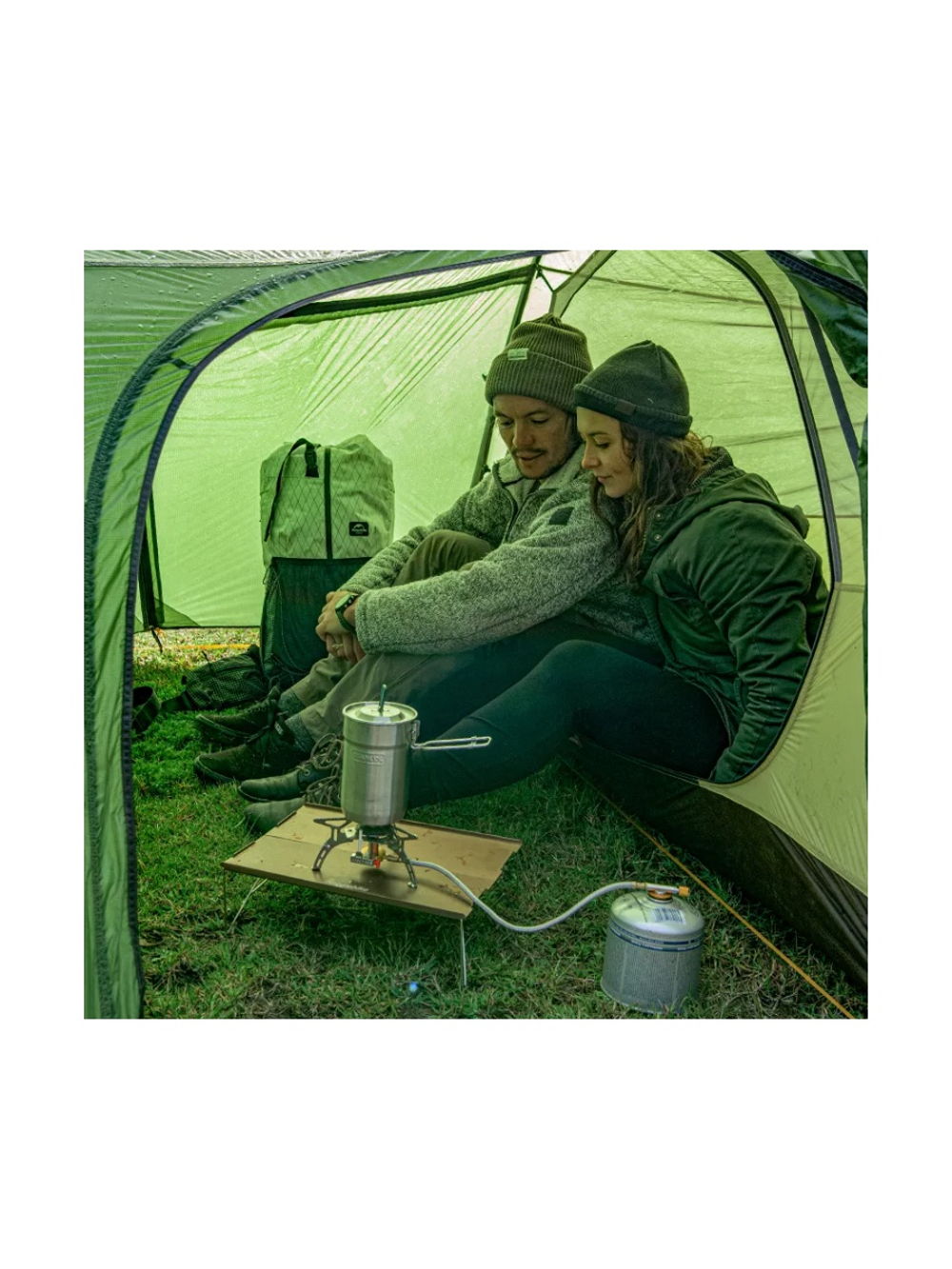 Палатка Naturehike Opalus Si 2-местная, алюминиевый каркас, зеленая