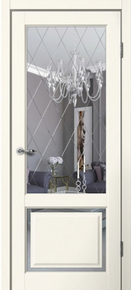 Дверь межкомнатная Estetic 03 ПО (ваниль)