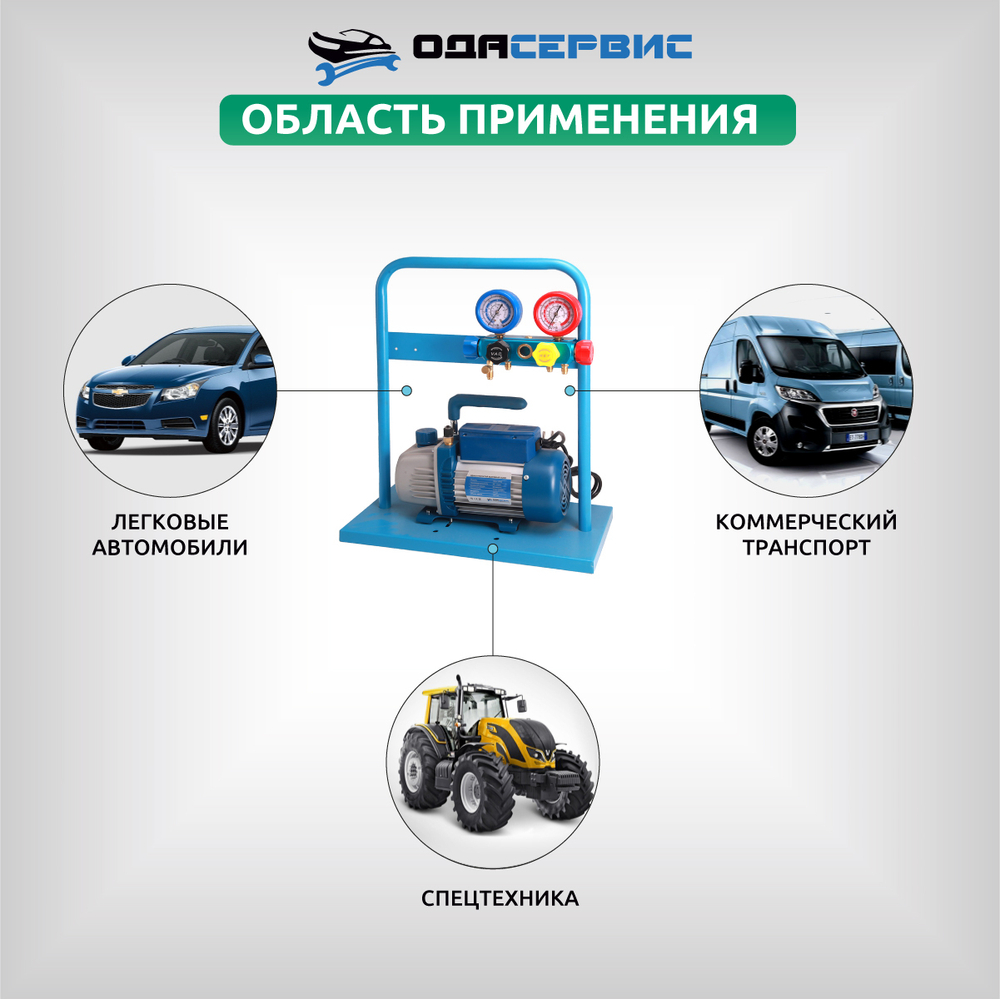 Комплект для заправки кондиционеров, standart ОДА Сервис AC-2024