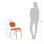 Стул MOLLY разборный терракотовый