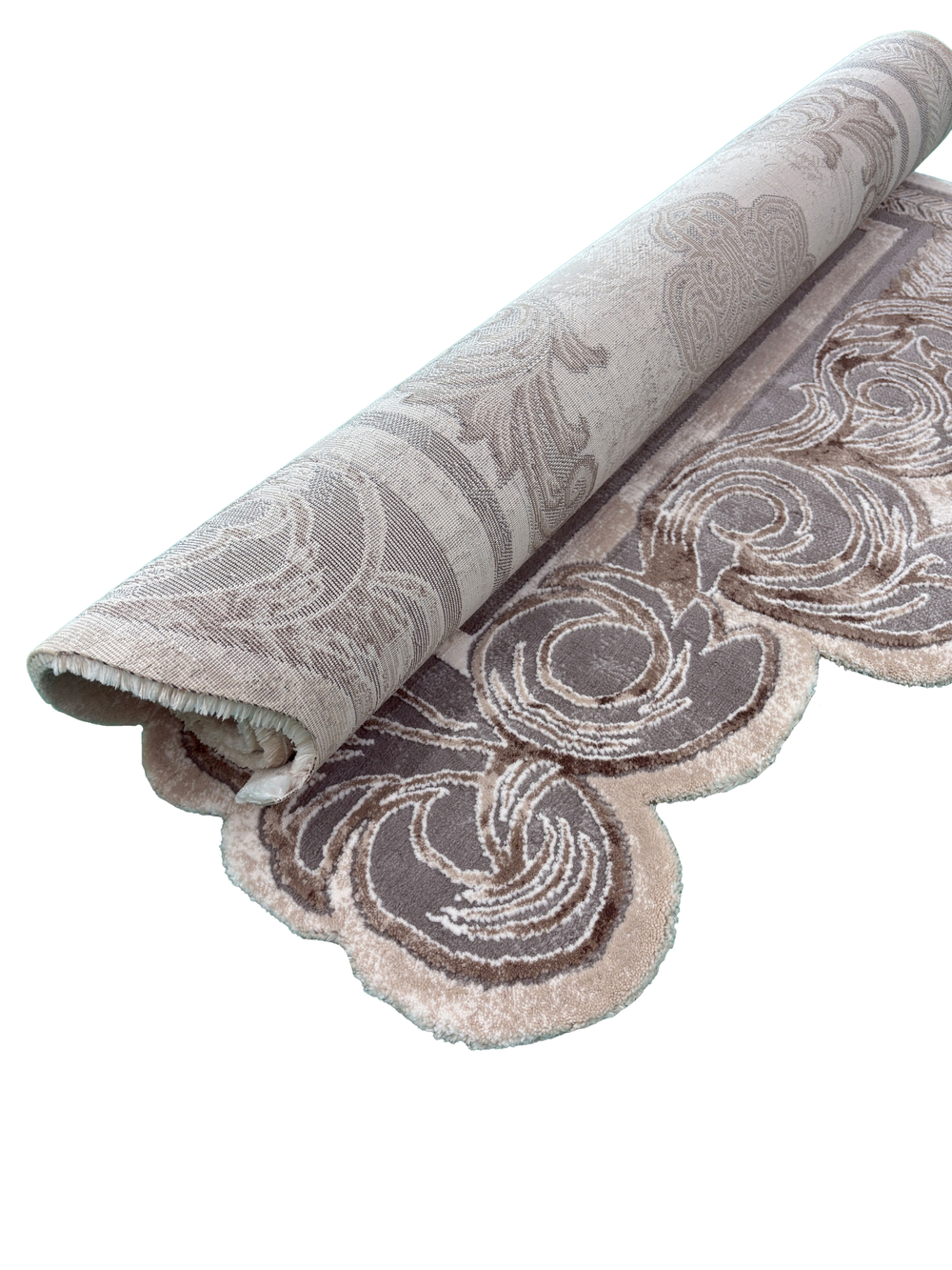 Ковер Safir 00856C Gray/Brown Нестандартная