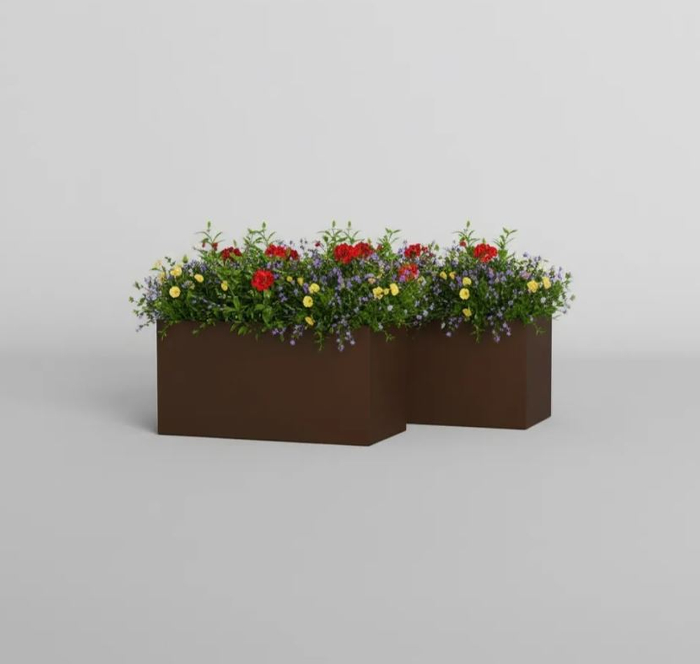 Кашпо, коллекция КОЛОР, форма ЭРКЕР