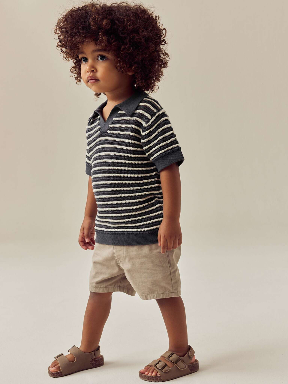 Поло вязаное для мальчика Next AA9-496, Темно-серый