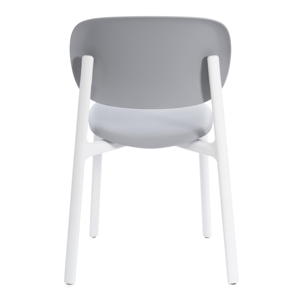 Стул ADORE (mod. XRB-1025) пластик, серый / белый (grey / white), 41 х 53 х 81,5 см