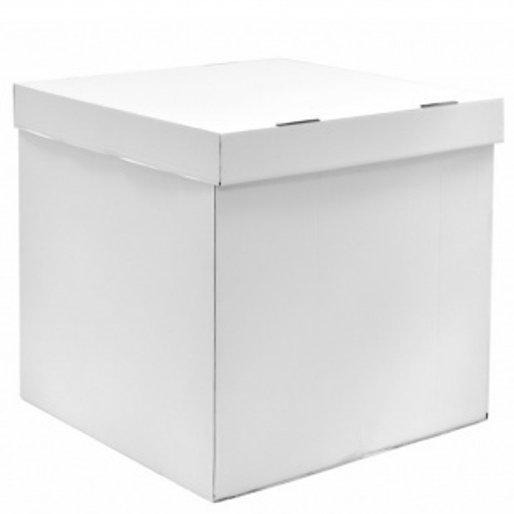 Коробка для воздушных шаров Белый, 60*60*70 см, 1 шт.
