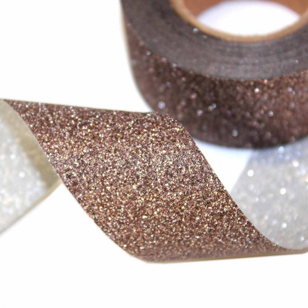 Лента Полипропилен 2см х 28м "Блеск" (Коричневый)