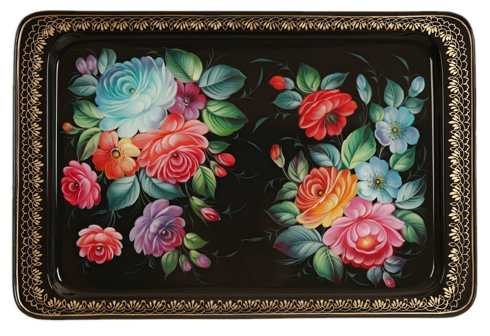 若斯托沃彩绘托盘 A28D29092550