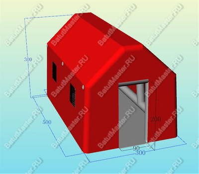 Надувной шатер "Алый" 5*3*3 м