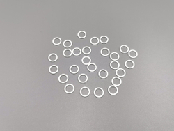 Кольца, металл, Arta-F, 8мм, белые, плоские, (Арт: KO/8-001), шт