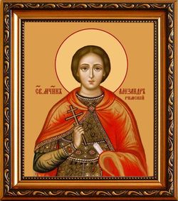 Александр Римский мученик. Икона на холсте.