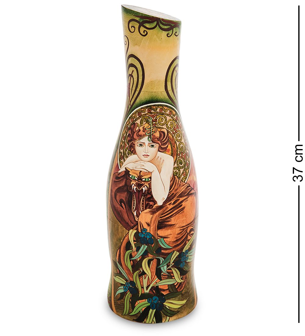 Народные промыслы МР-16/19 Штоф большой «Альфонс Муха - Драгоценные камни»