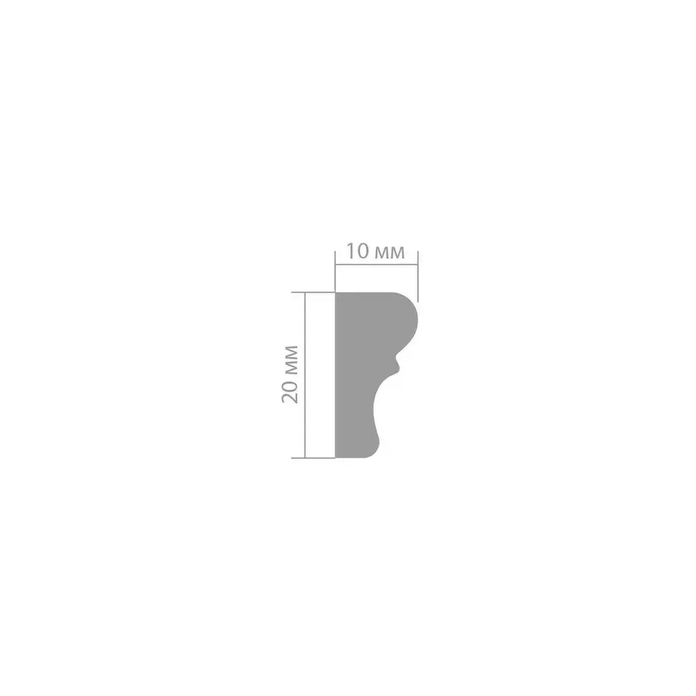 Молдинг Ultrawood арт. U 0020 i (2000 х 20 х 10 мм.)