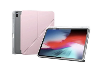 Чехол iPad 10.9"/11" Air 2024 WiWU Classic III Case с крышкой (GF-003, TPU+PU), розовый