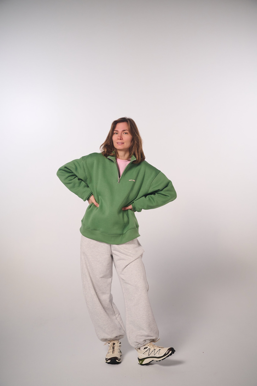 Олимпийка из футера "Трава"