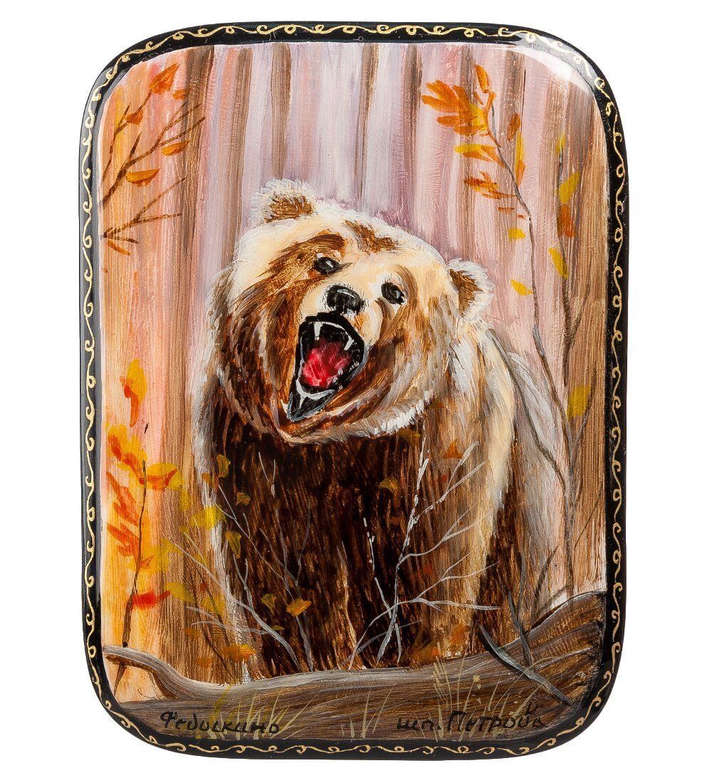 Народные промыслы ШК-80/18 Шкатулка «Медведь»