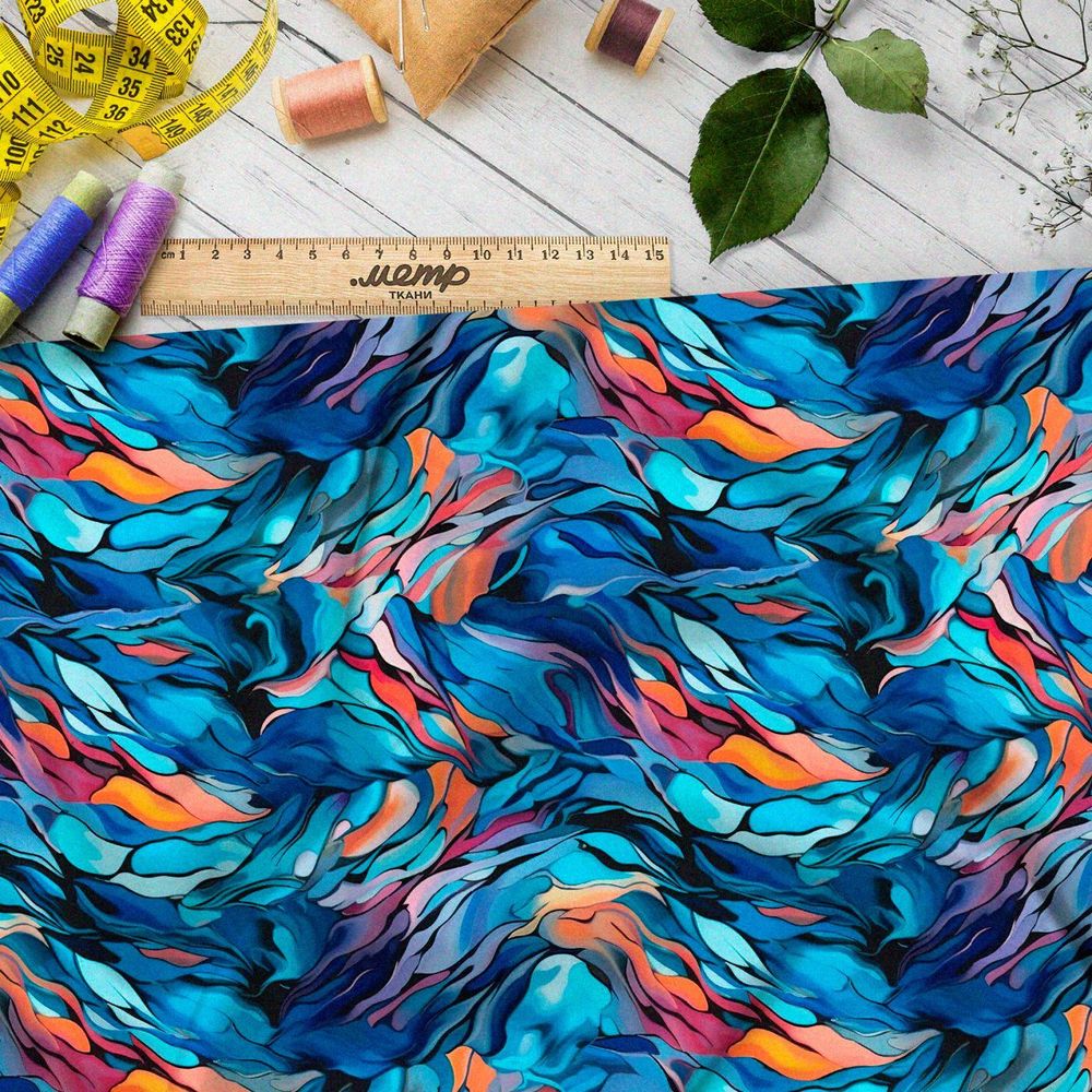 Ткань премиум дюспо танцующий ветер