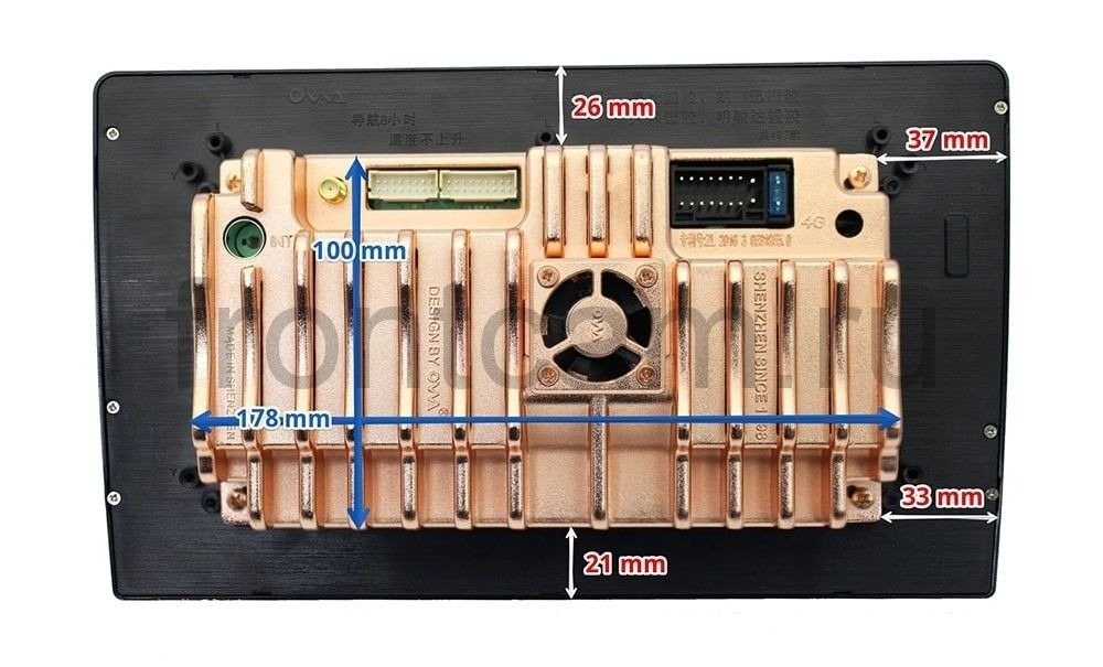Магнитола для 10" рамки - FarCar DX856 монитор 10" IPS на Android 13, 4+64Гб, CarPlay