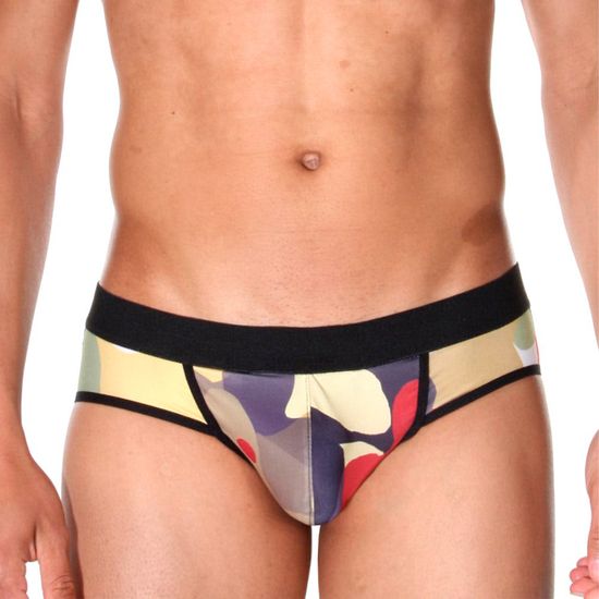 Мужские трусы джоки желтые с принтом Cosmos Colors CP50_PYP