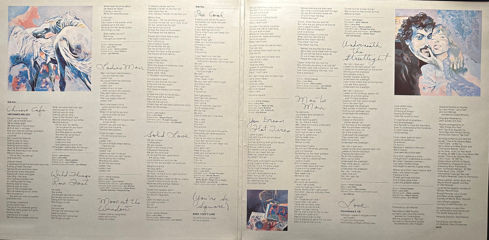 Joni Mitchell - Wild Things Run Fast (Голландия 1982г.)