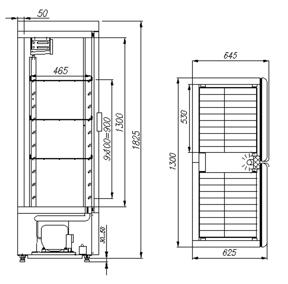 Шкаф холодильный Carboma ШХ-0,8