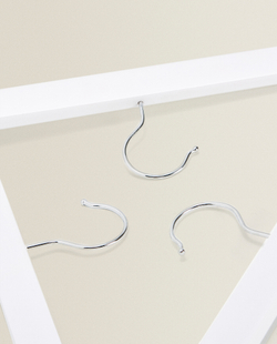 ZARA HOME ЛАКИРОВАННАЯ ДЕРЕВЯННАЯ ВЕШАЛКА С ЗАЖИМАМИ (НАБОР ИЗ 3 ШТ.), БЕЛЫЙ