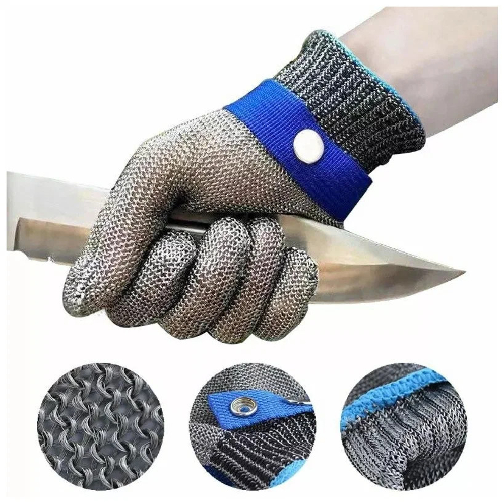 Перчатка кольчужная пятипалая красная Китай