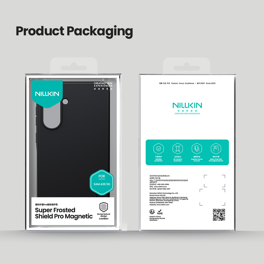 Чехол c встроенным круглым магнитом для Samsung Galaxy A36 5G, серия Super Frosted Shield Pro Magnetic от Nillkin