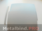 Твердые обложки O.HARD COVER TECHNO A4+ (портрет) 304x212 mm с покрытием TECHNO «под металл» CЕРЕБРО и ЗОЛОТО
